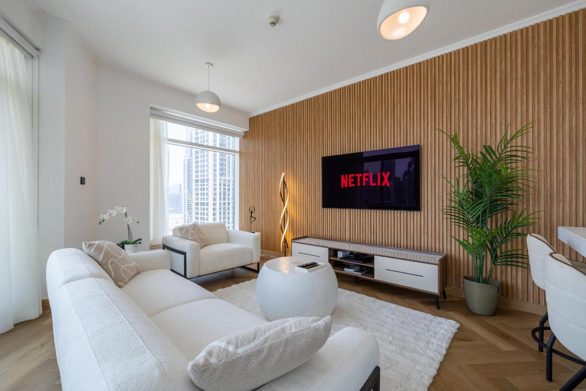 Upgraded Apartment With Stunning Burj Khalifa View Dubaj Kültér fotó